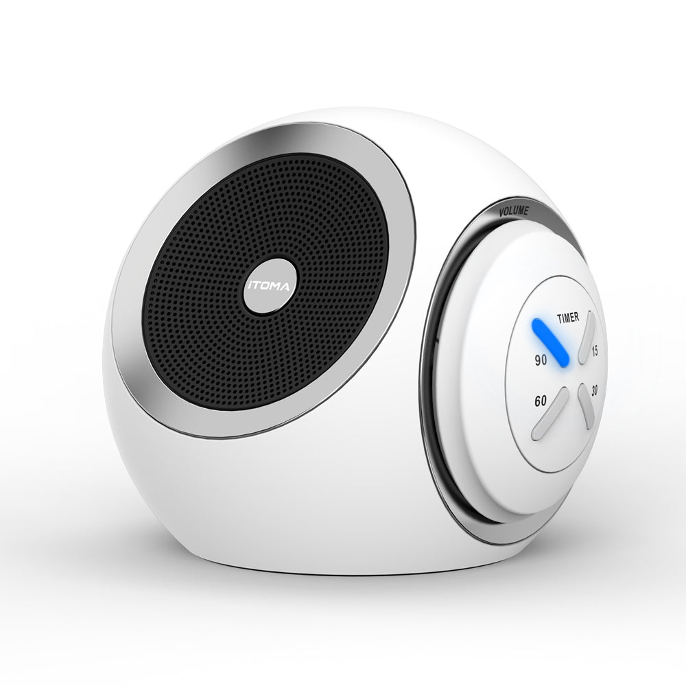 Máquina de ruido blanco, 30 sonidos relajantes (ventilador, naturaleza y ruido blanco), temporizador, Bluetooth, volumen ajustable, iTOMA 318
