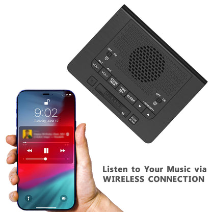 iTOMA 515-AU Bedroom Digital Alarm clock with FM radio, Bluetooth, Dimmable LED display screen, sleep timer, adjustable volume, dual alarm clock with on/off button, bedside alarm clock for adults, the elderly and children