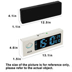 Digital Wall Clock, 13 Inch Large Display LED Wall Clock for Living Room Decor, Alarm Clock, Timer, 12/24H, Automatic Brightness Dimmer Large Clock with Day/Date/Temperature (13 Inches)