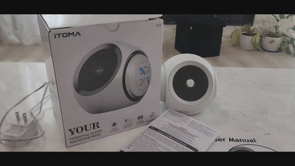 Máquina de ruido blanco, 30 sonidos relajantes (ventilador, naturaleza y ruido blanco), temporizador, Bluetooth, volumen ajustable, iTOMA 318
